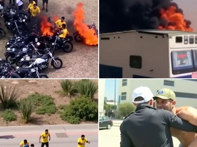 Confrontación violenta entre hinchas de Botafogo y Peñarol en Río de Janeiro deja vehículos incendiados, heridos y detenidos