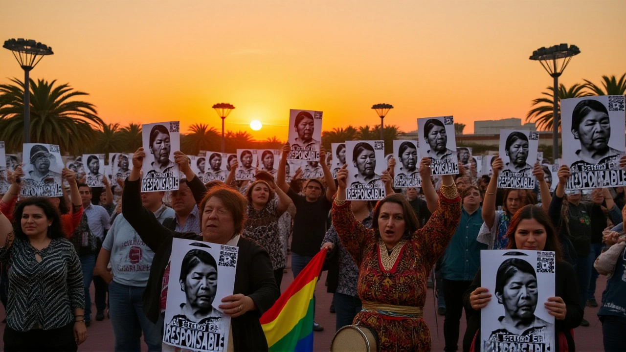 Miles en el Estadio Nacional exigen justicia para Julia Chuñil