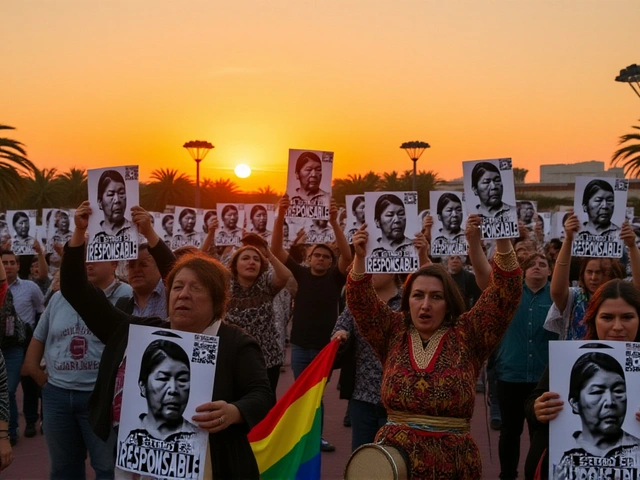 Miles en el Estadio Nacional exigen justicia para Julia Chuñil