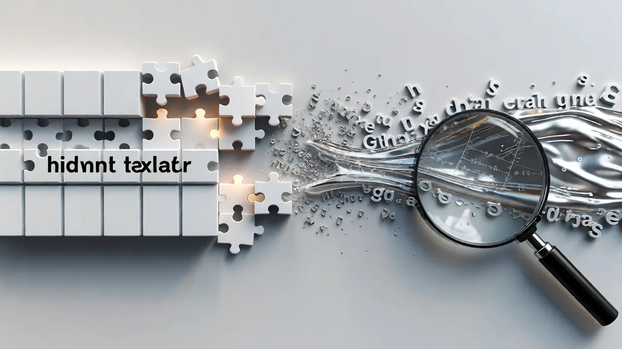 Render conceptual comparando la eliminación de caracteres con marcas estadísticas